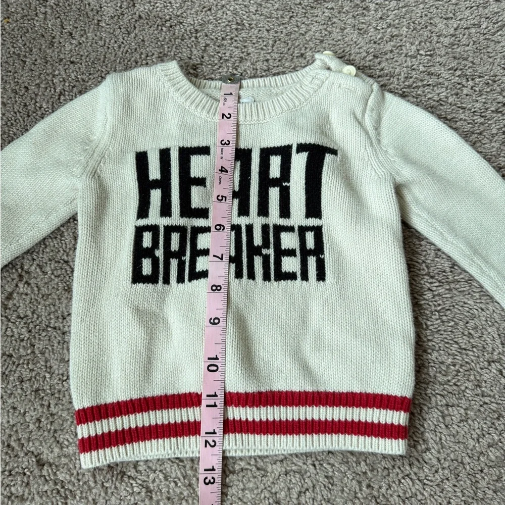 Baby GAP cream knit Sweater w/ Black 